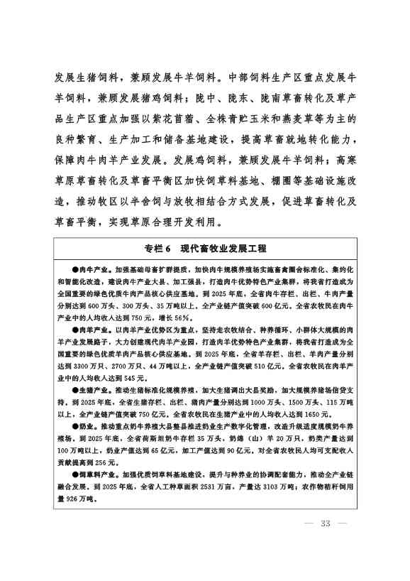 甘肃省 “十四五”推进农业农村现代化规划(图32)