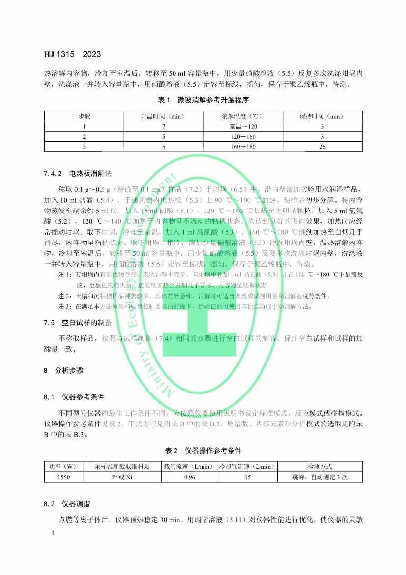 生态环境标准《土壤和沉积物 19种金属元素总量的测定 电感耦合等离子体质谱法（HJ 1315—2023）》发布！(图7)