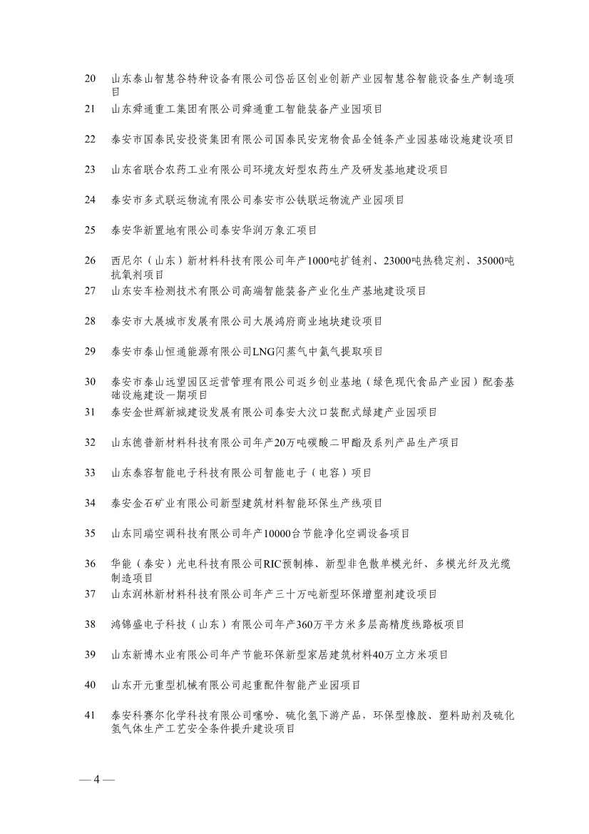 泰安市公布2023年市重点建设项目名单 含多个节能降碳项目！(图4)