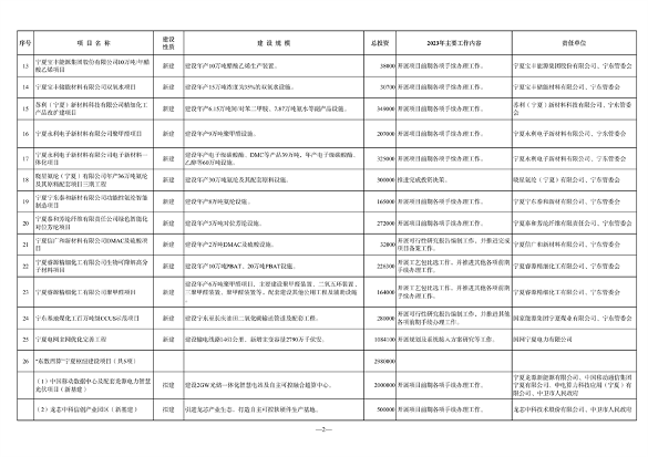 宁夏发布《2023年自治区重点项目投资计划》 含多项节能降碳项目！(图25)