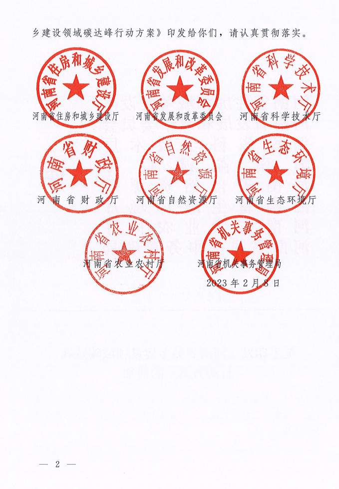 河南省住建厅等八部门联合印发《河南省城乡建设领域碳达峰行动方案》(图2)