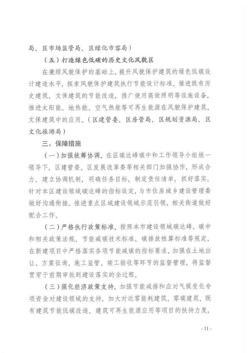 上海黄浦区建设领域碳达峰实施方案：新建建筑可再生能源替代率达到15%(图11)
