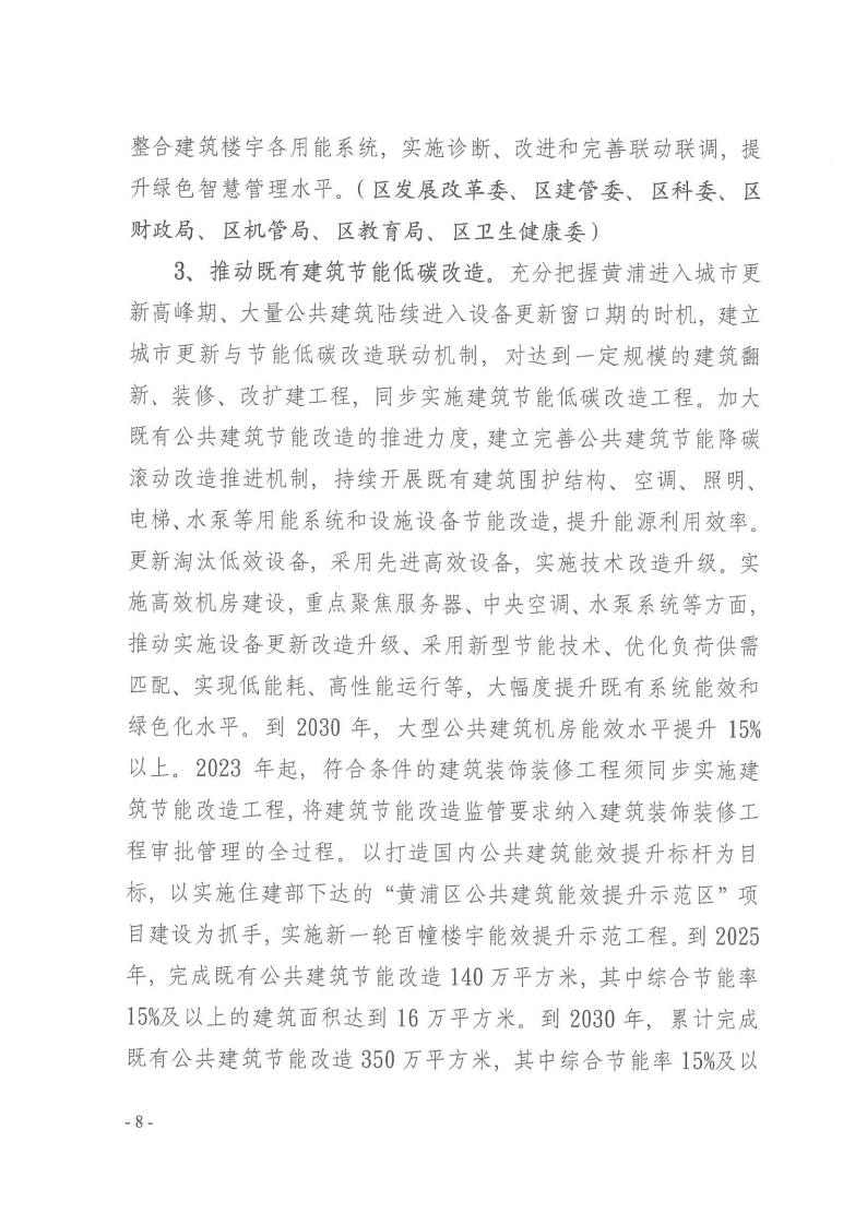 上海黄浦区建设领域碳达峰实施方案：新建建筑可再生能源替代率达到15%(图8)