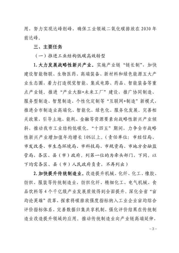 杭州市工业领域碳达峰实施方案印发！(图3)
