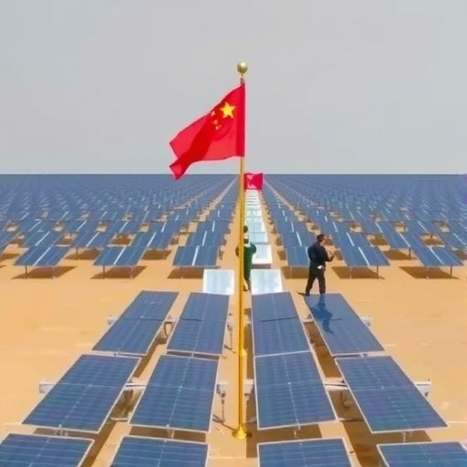 内蒙古库布齐鄂尔多斯南部新能源基地100万千瓦光伏先导工程举行开工仪式(图1)