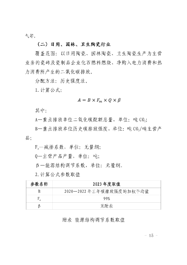 福建省2023年度碳排放配额分配实施方案（征求意见稿）(图14)