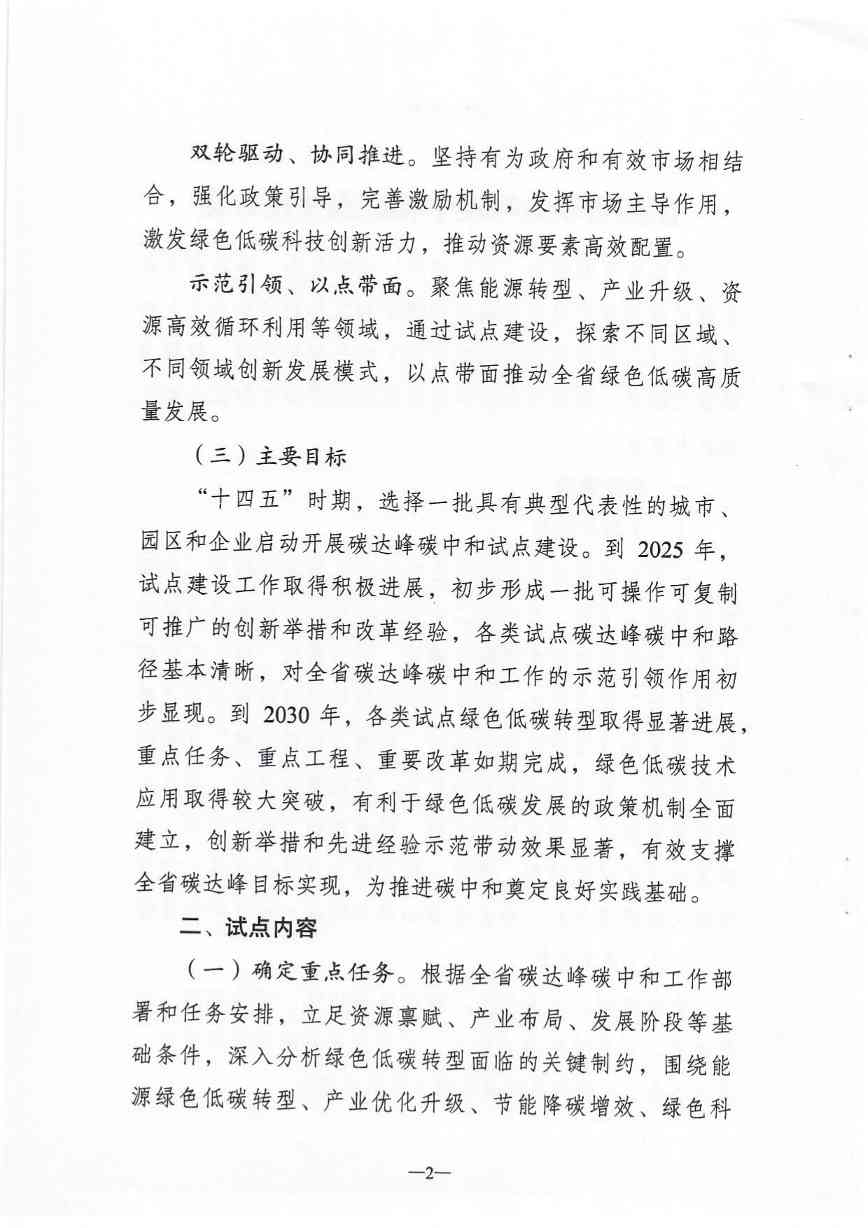 江苏省碳达峰碳中和试点建设方案(图2)