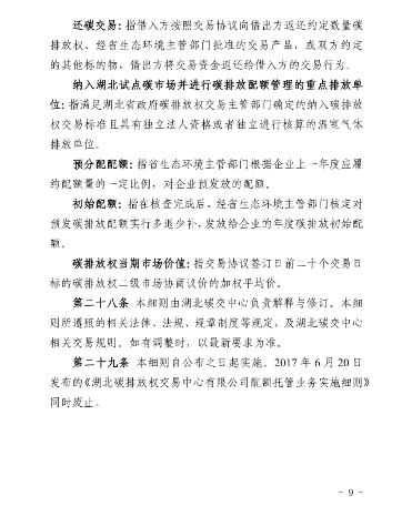 湖北碳排放权交易中心有限公司借碳交易业务细则(图10)